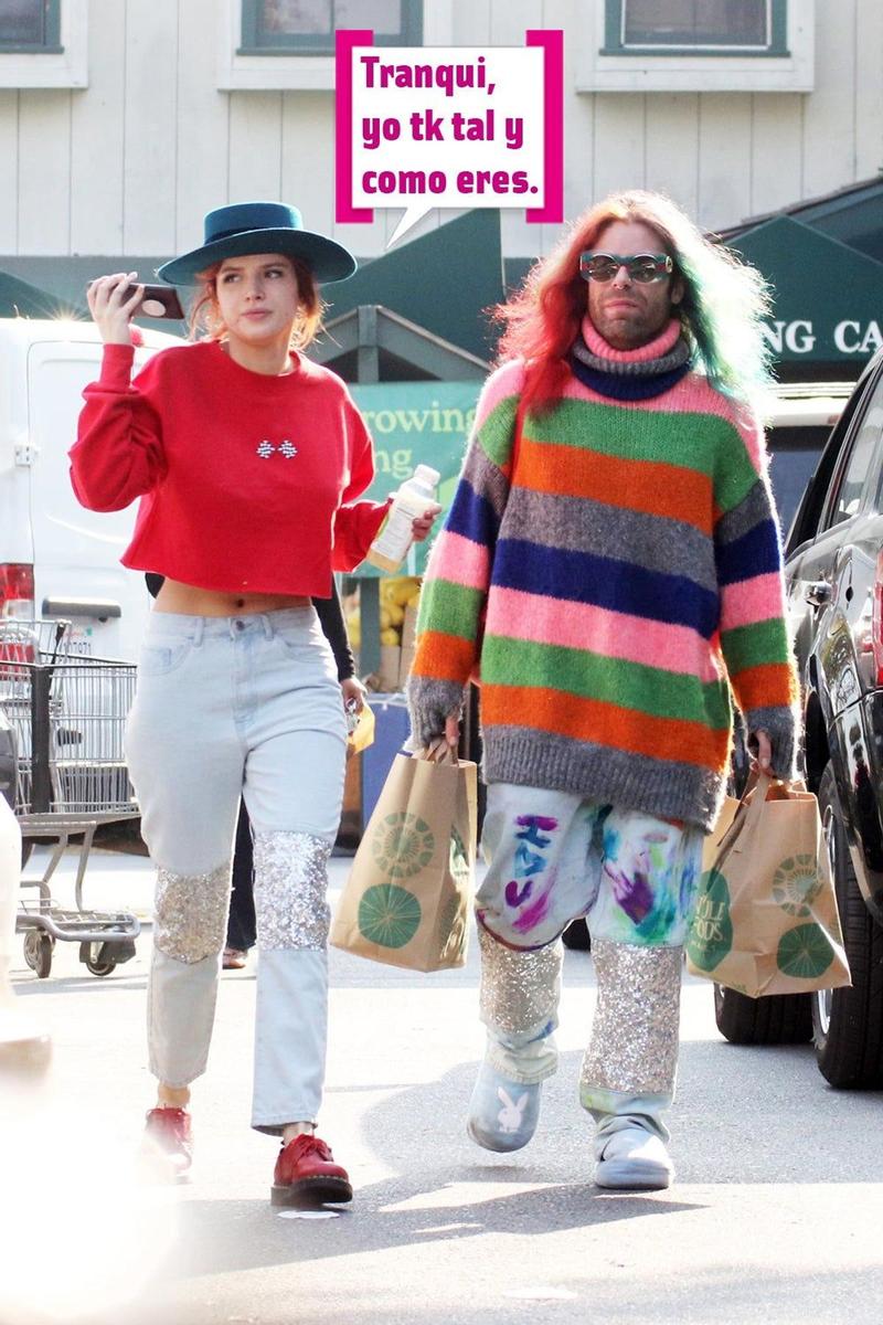 Bella Thorne y su novio dan un paseo con pintas