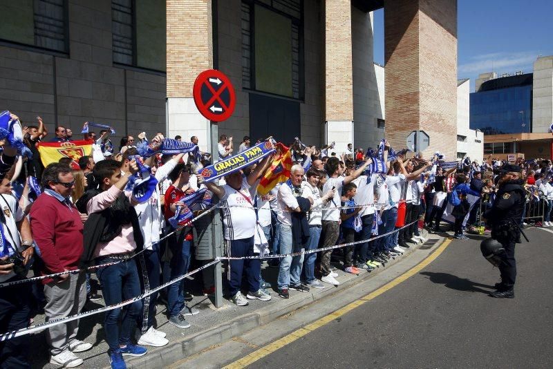 La afición eleva al Real Zaragoza