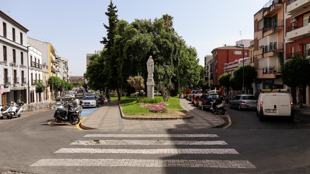 Imagen de la Rambla Mártir Santa Eulalia, en Mérida.