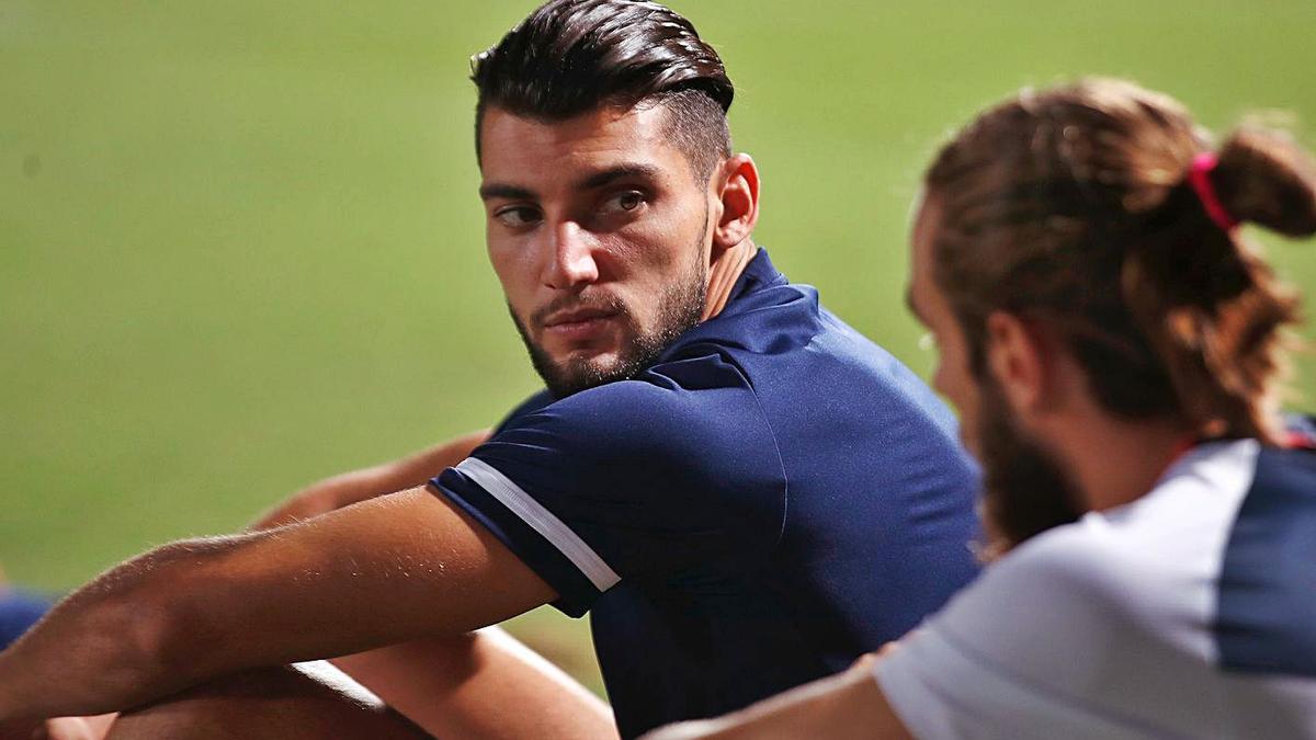 Rafa Mir, durante uno de los entrenamientos de la selección. | PRENSA SELECCIÓN ESPAÑOLA