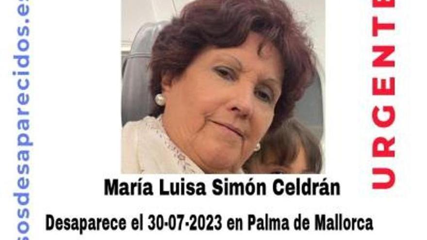 Una mujer enferma de 76 años desaparece en Palma