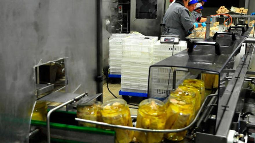 Mujeres trabajando en una conservera gallega. / Iñaki Abella