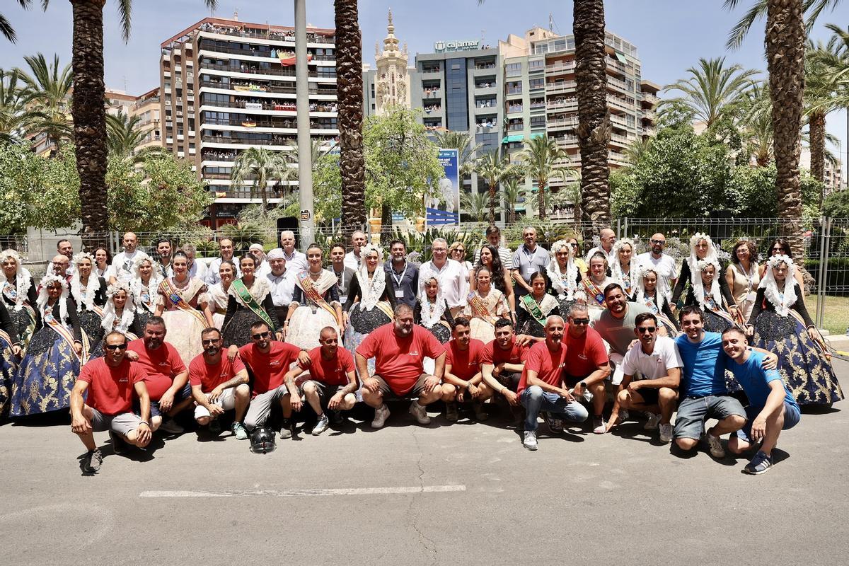 La corte desembarca en la mascletà del 22 de junio en Alicante La corte desembarca en la mascletà del 22 de junio en Alicante