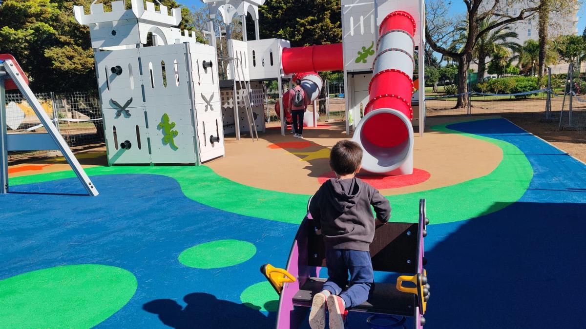 Vista del nuevo parque infantil.