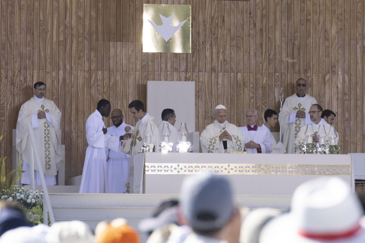 Los murcianos arropan al Papa León XIV en la jornada del domingo