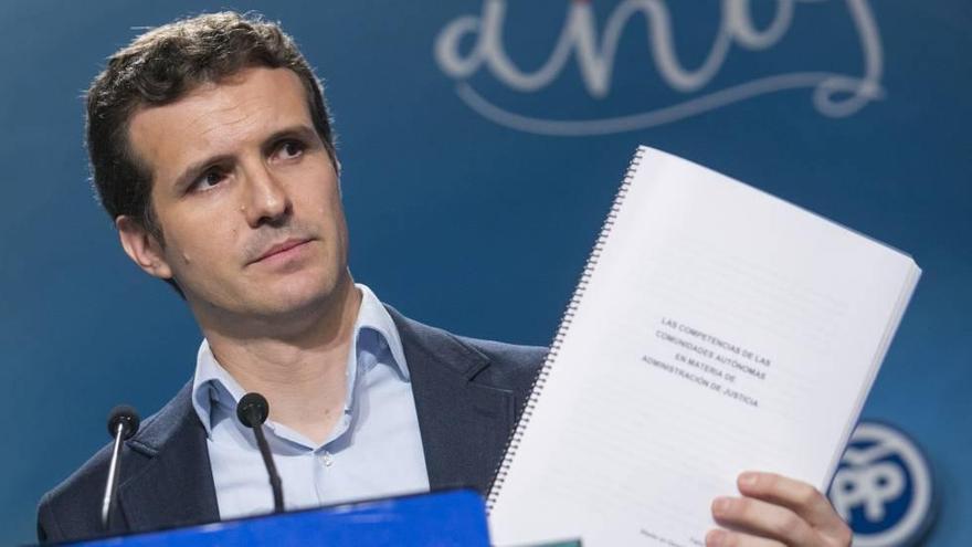 Pablo Casado relegará el catalán a lengua opcional