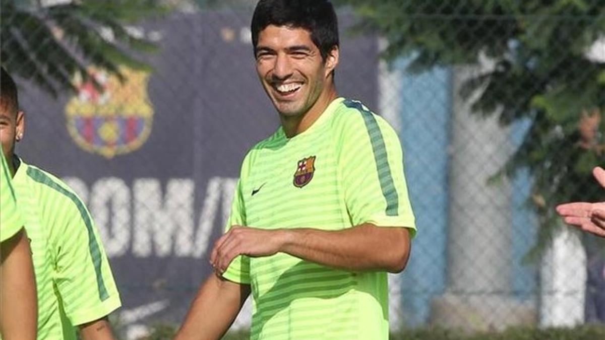 Luis Suárez está esperanzado en poder jugar el sábado en el Bernabéu