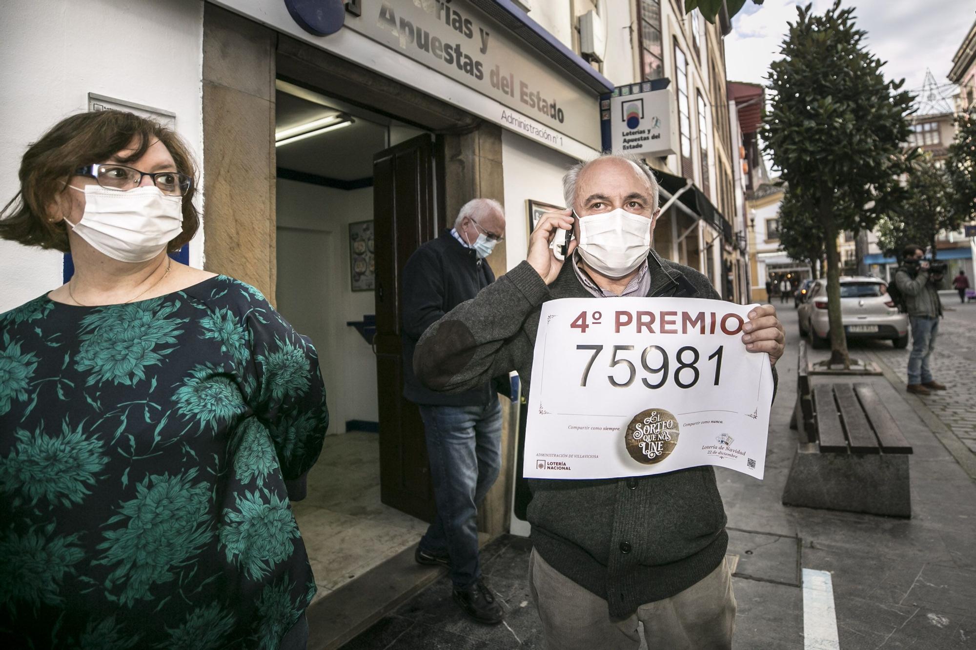 Villaviciosa celebra su cuarto premios de la Lotería Nacional