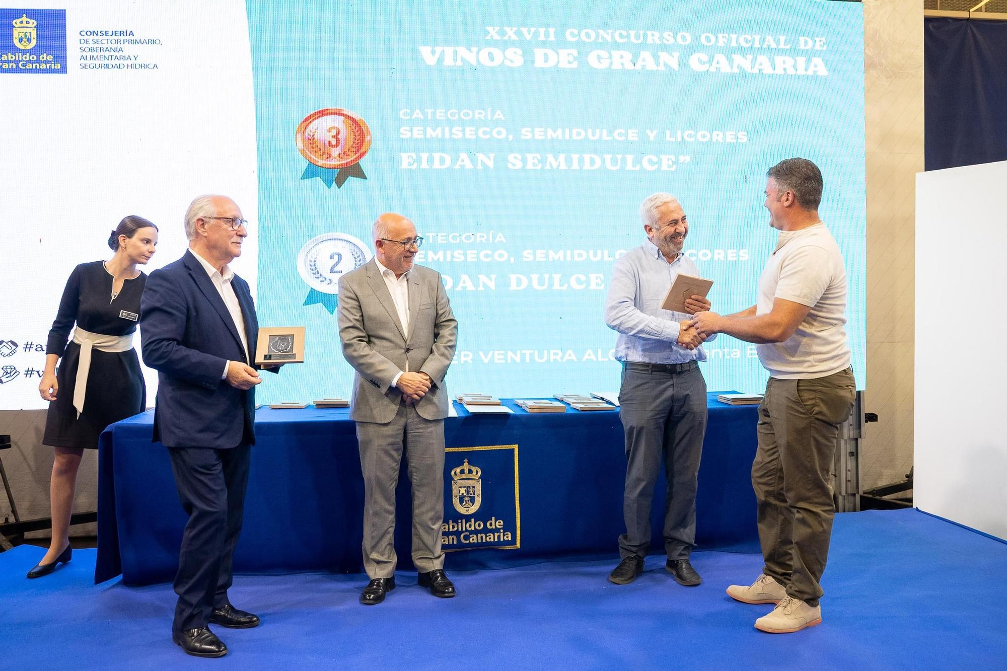 Entrega de premios de los concursos oficiales de queso y vino de 2023