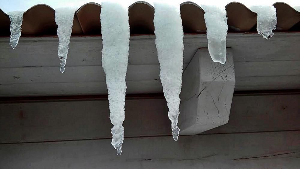 Glaç. Amb les nevades i les temperatures baixes es varen formar aquests caramells de gel.