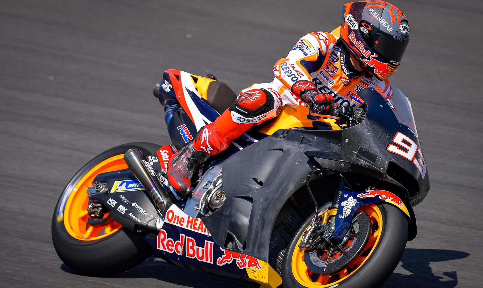 Marc Márquez , durante el test