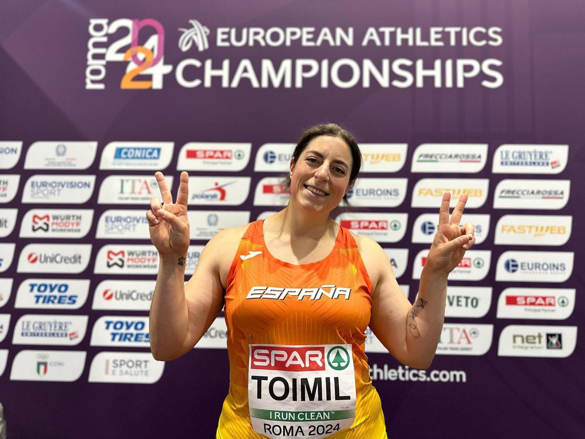 Belen Toymil is very pleased with her fifth place