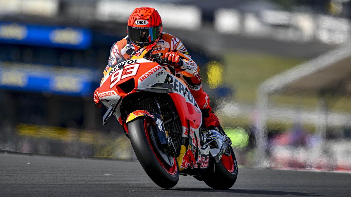 Marc Márquez, en el circuito de Le Mans.