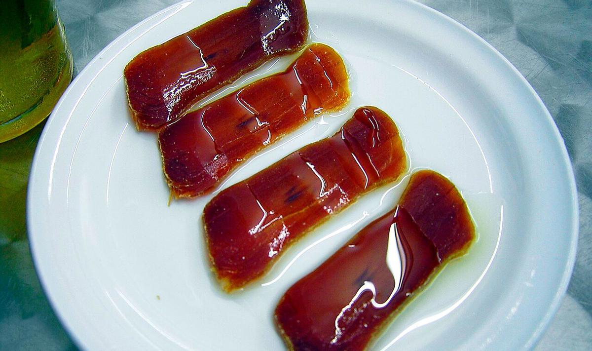 Moajama con aceite virgen extra.