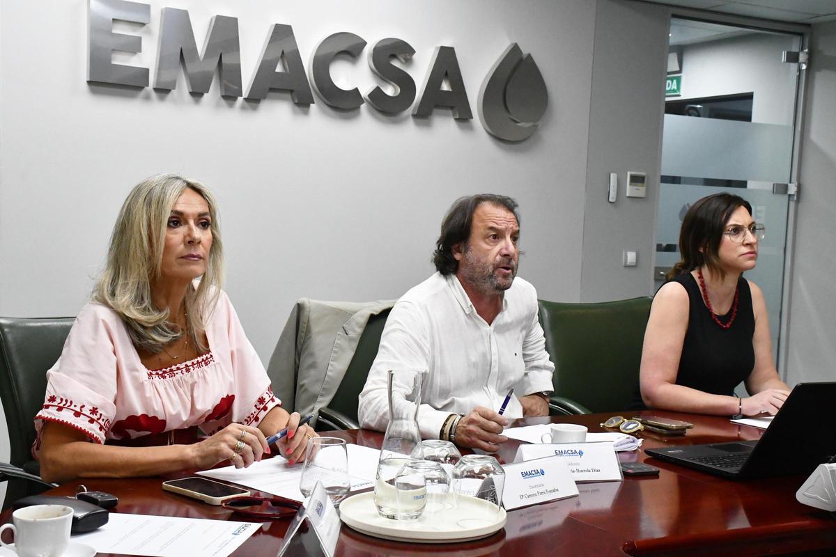 Consejo de administración de Emacsa celebrado este miércoles.