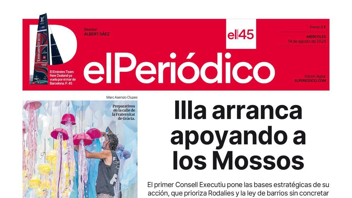 La portada del 14 de agosto de 2024