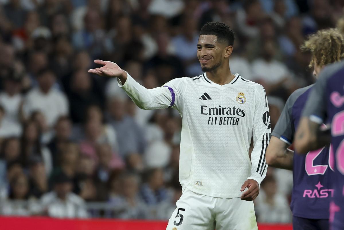 Jude Bellingham, durante el partido ante el Espanyol