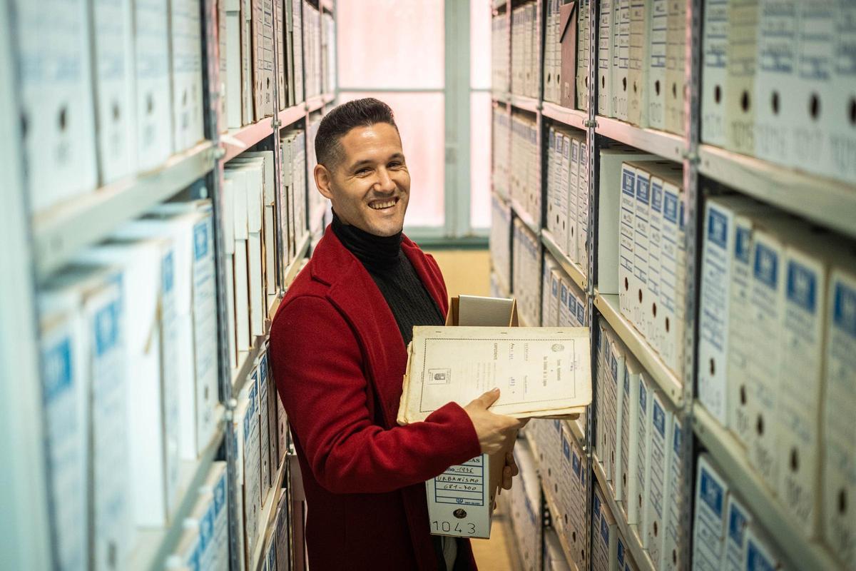 Daniel Melián, responsable del Archivo Histórico de La Laguna