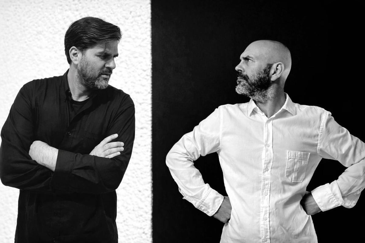 Los creativos alicantinos, de izquierda a derecha Santapau y Barceló.