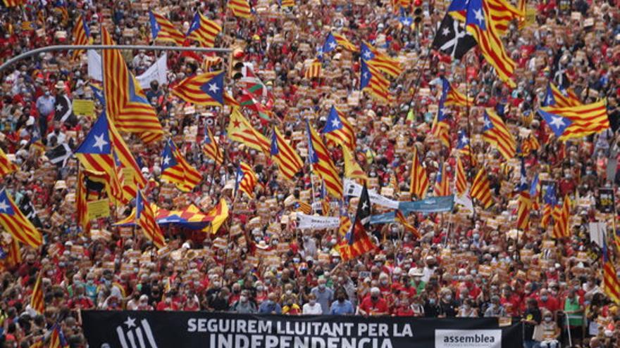 Les millors imatges de la Diada 2021 | La manifestació de l'11-S a Barcelona