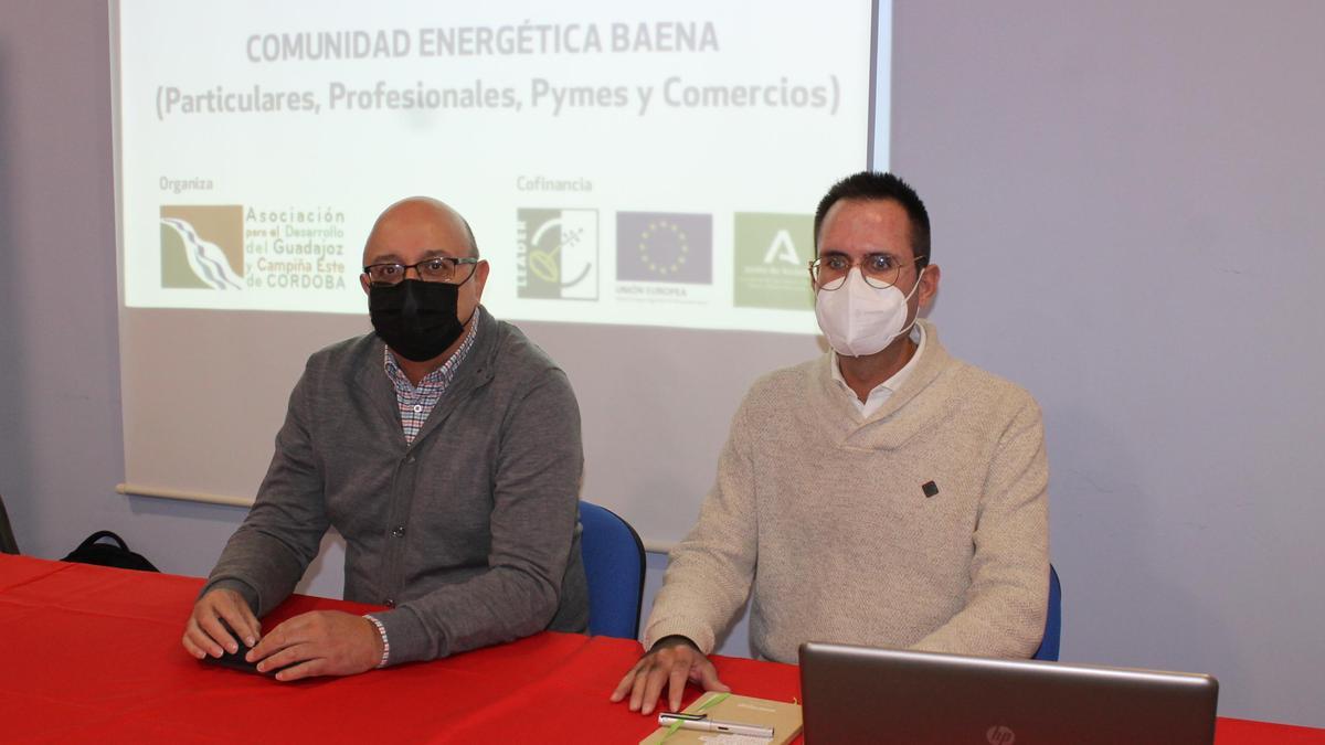 José Rafael Pizarro y Juan Sacri, durante la presentación del proyecto.