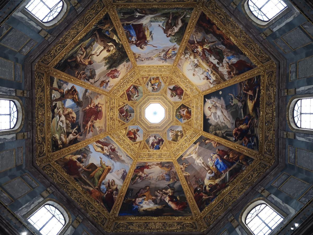 La cúpula de la Capilla de los Príncipes en la basílica de San Lorenzo, Florencia