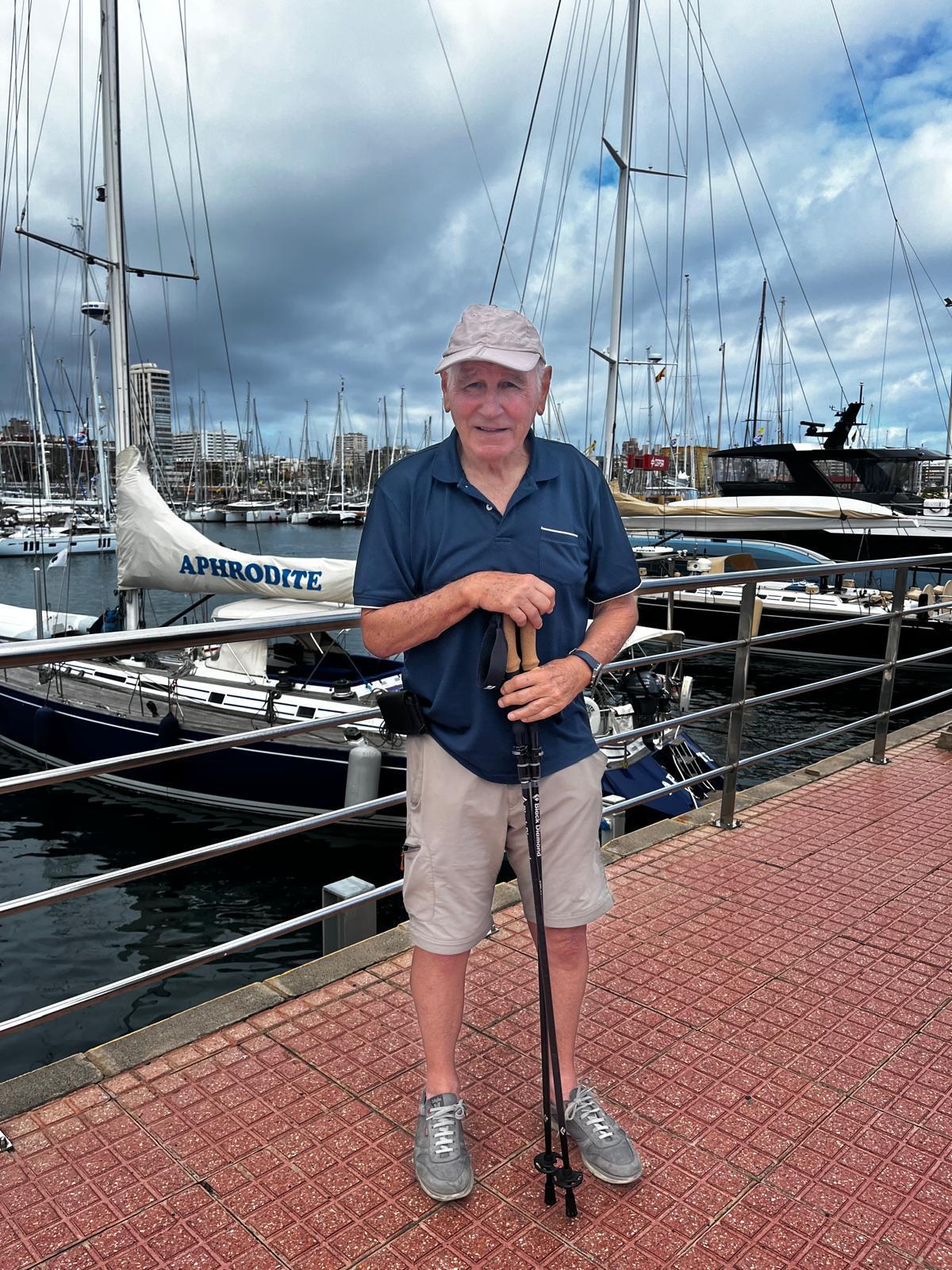 José Luis Loidi, ayer en el Muelle Deportivo.