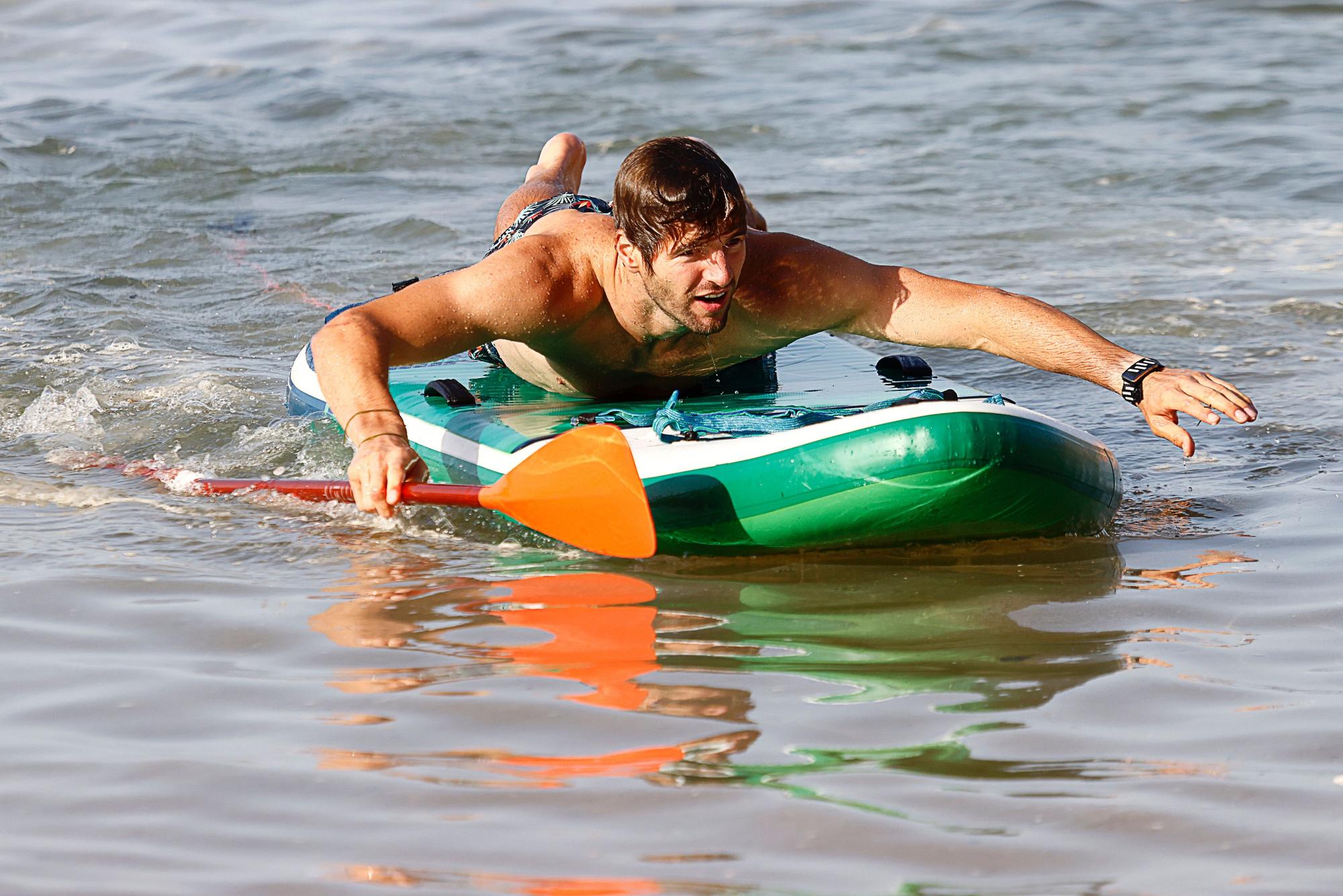 Sesión de paddle surf y kayak del  Lenovo Tenerife