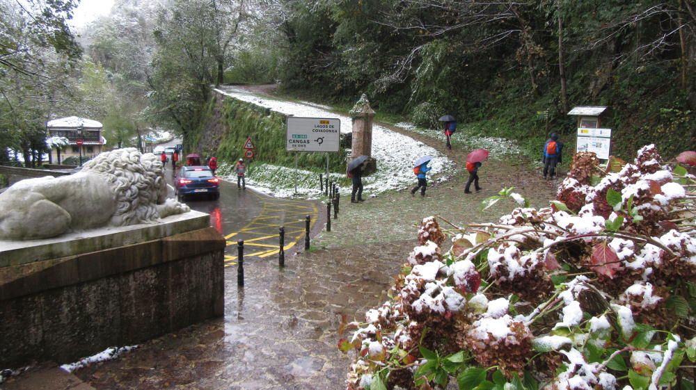 Nieve en Covadonga