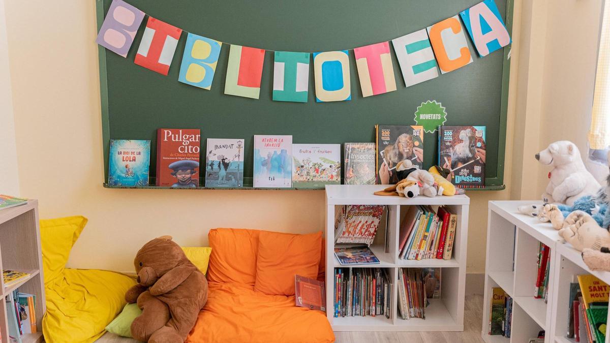 Biblioteca d’una escola catalana, el curs passat.