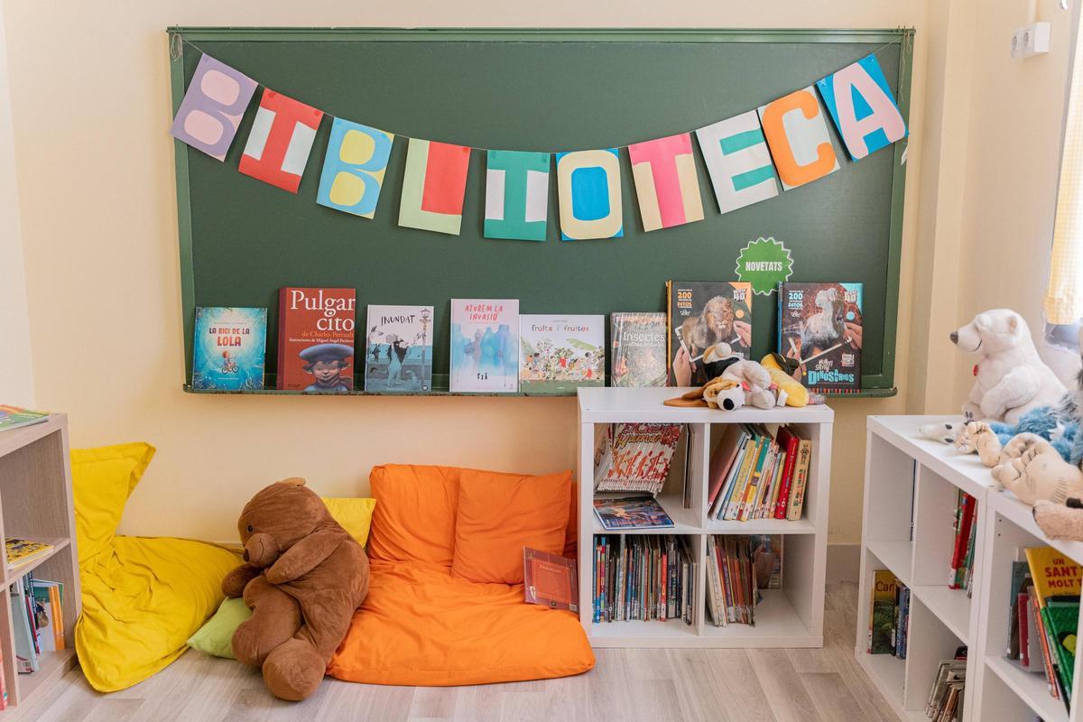 Biblioteca de una escuela catalana, el curso pasado.
