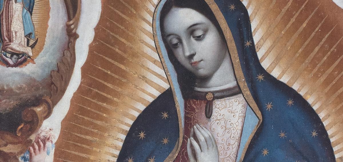 El Museo del Prado exhibió numerosas representaciones de la Virgen de Guadalupe en la exposición 'Tan lejos, tan cerca'.