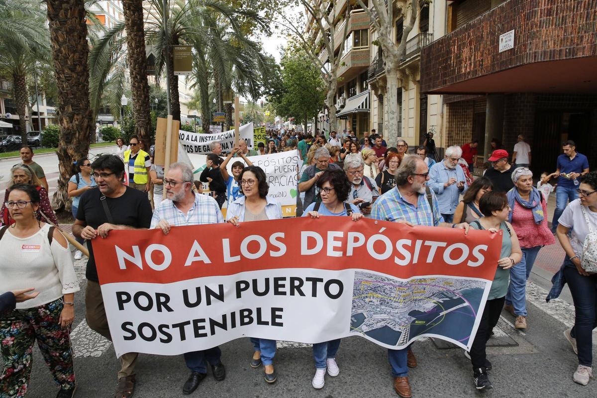 Protesta vecinal en Alicante, en una imagen de archivo