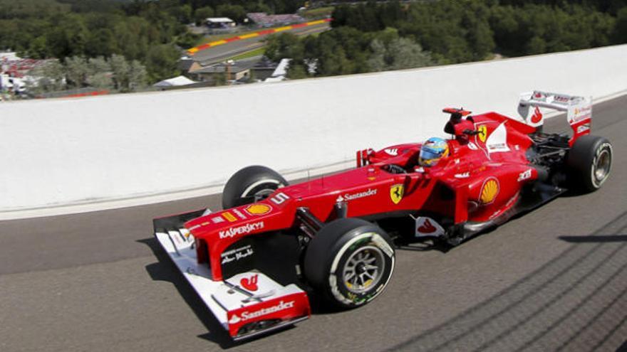 Fernando Alonso en el Circuito de Bélgica