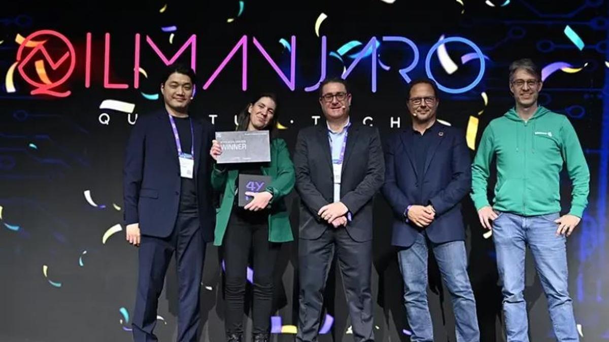 Los fundadores de las empresas finalistas a los 4YFN Awards 2024 sobre el escenario este miércoles