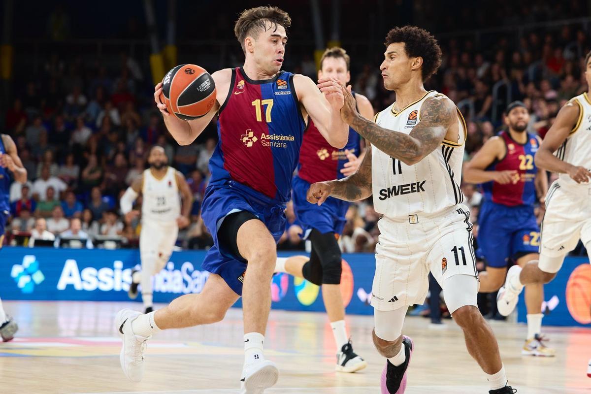 Juan Núñez tuvo buenos momentos en el duelo ante el ASVEL