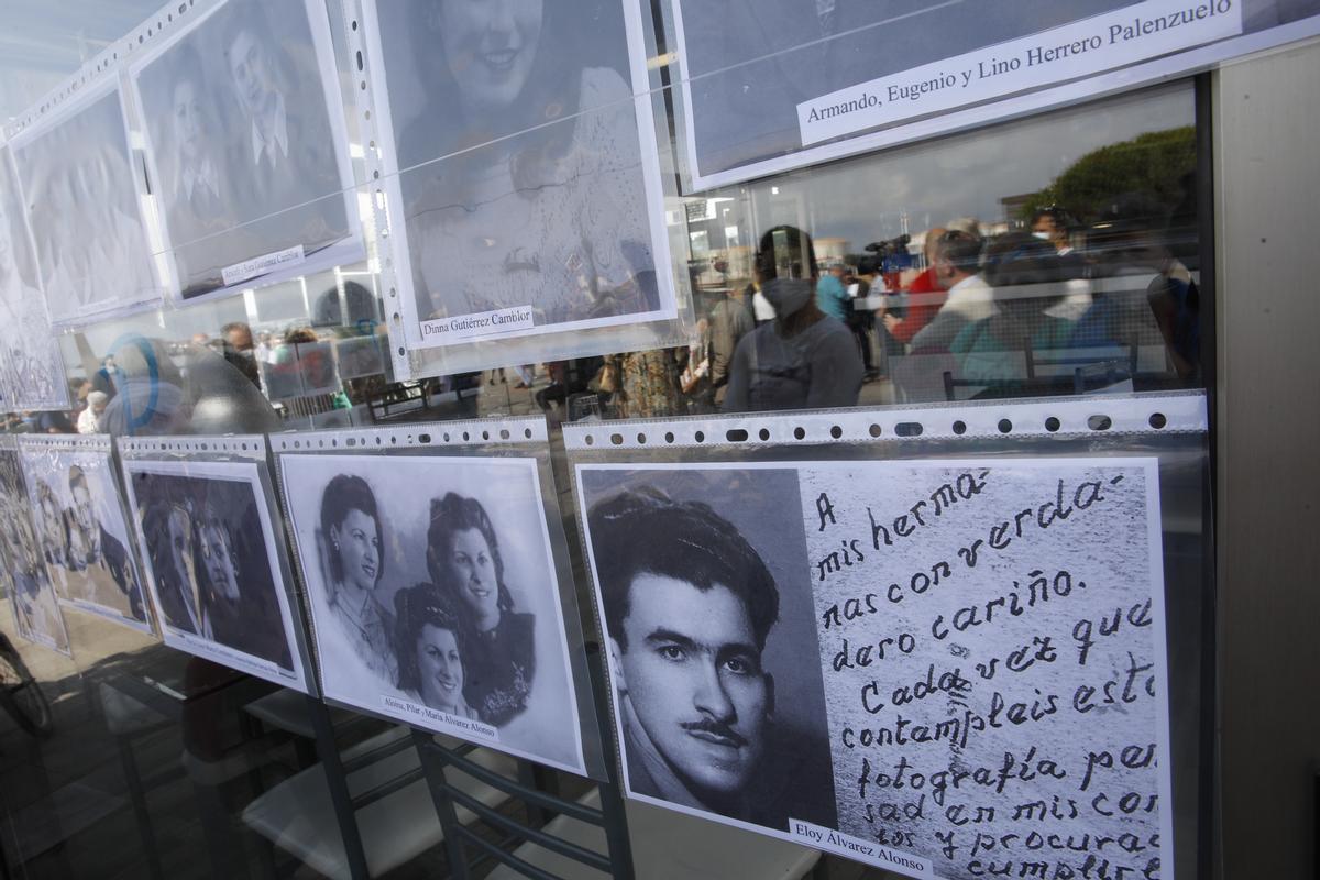 Homenaje a los niños y niñas de la guerra celebrado en Gijón el año pasado.