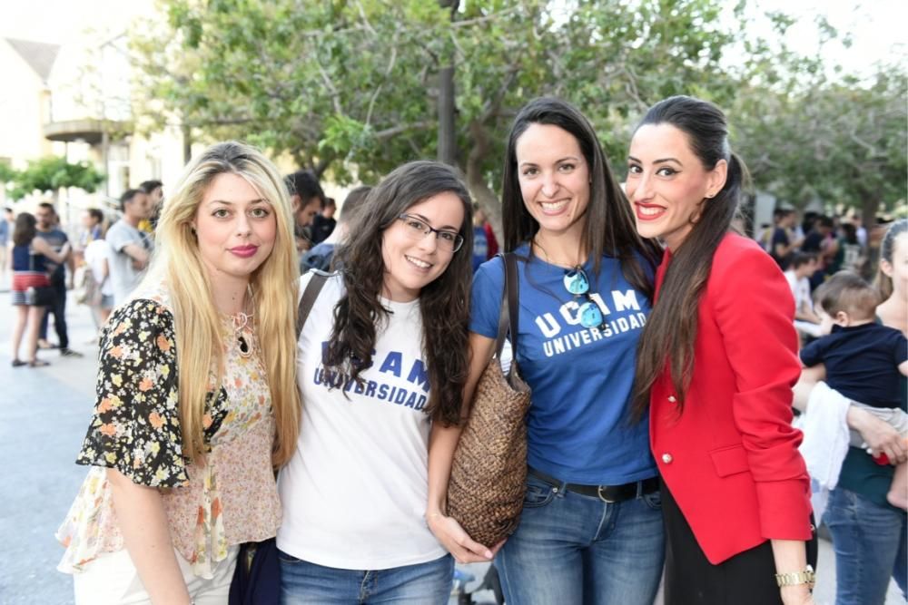 Los aficionados del UCAM lo celebran desde la universidad