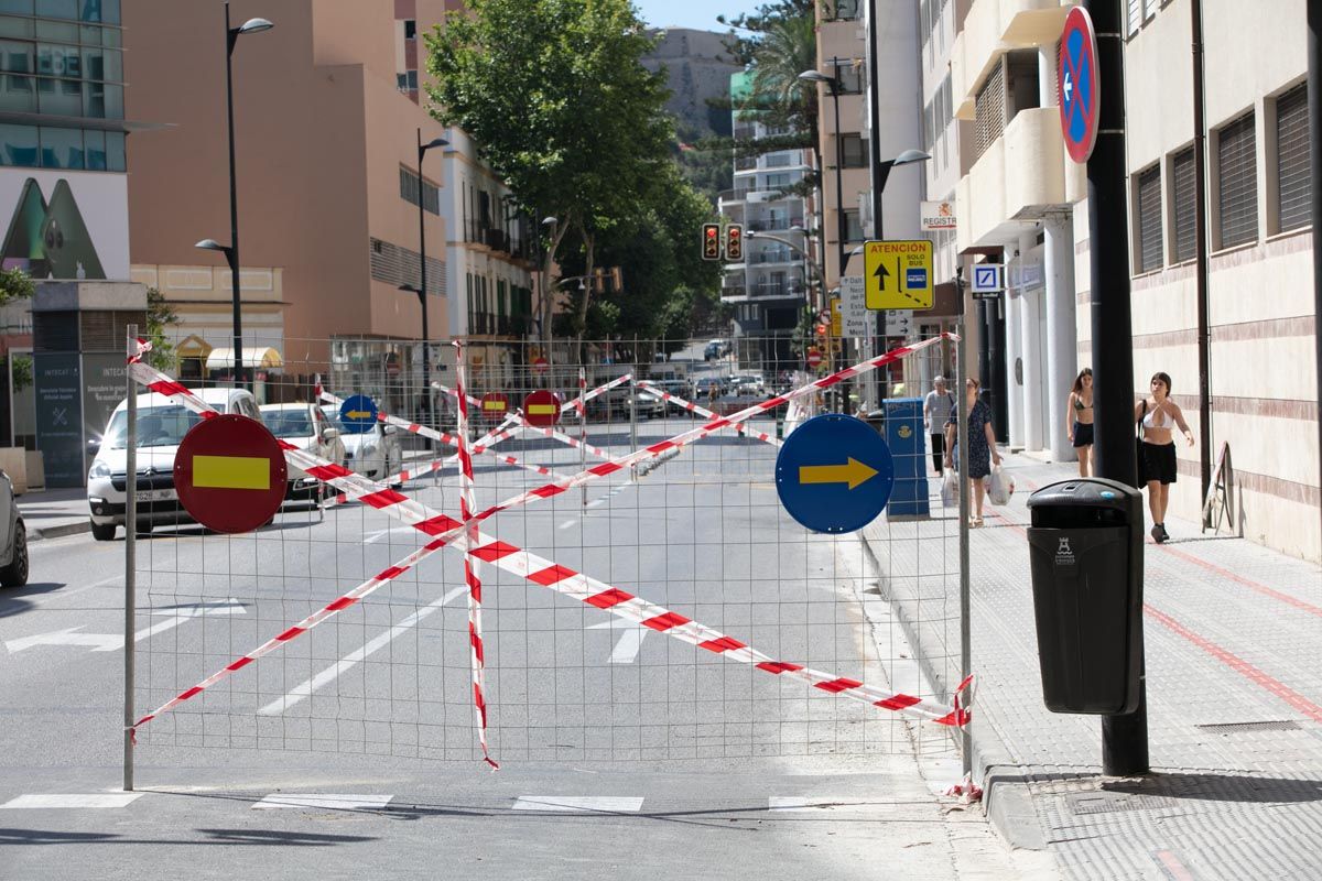 Obras en el centro de Ibiza