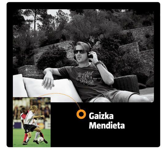 Gaizka Mendieta Fue futbolista en el Valencia, el Lazio, el Barça y el Middlesbrough. Su otra gran pasión es la música, con la que también tiene una trayectoria como dj.
