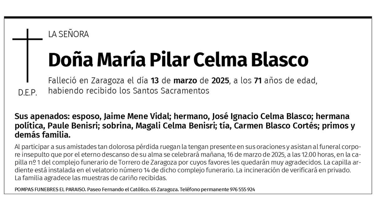 María Pilar Celma BlascoF