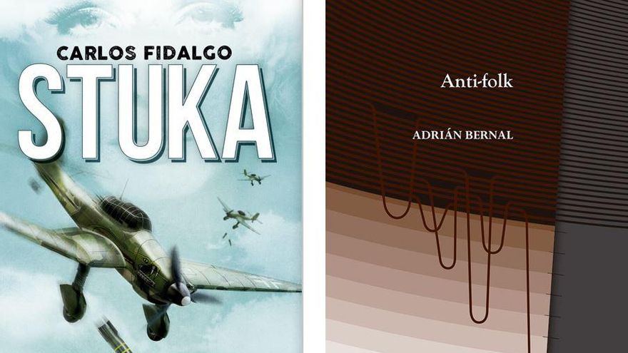 Portadas de los libros &quot;Stuka&quot; y &quot;Anti-folk&quot;