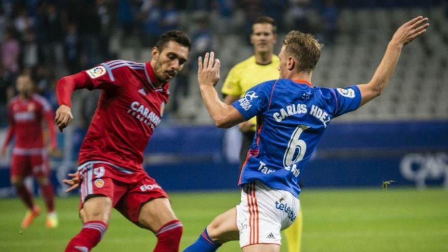 El Real Zaragoza rescata un punto a balón parado