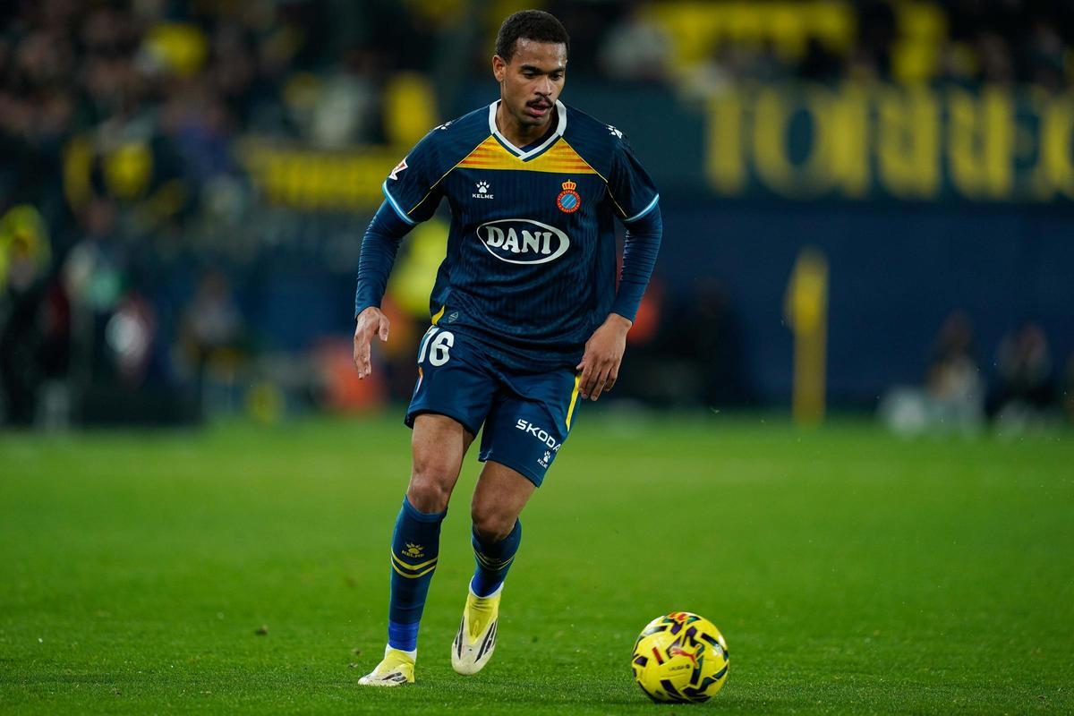 Cyril Ngonge, en su debut con el Espanyol en La Cerámica