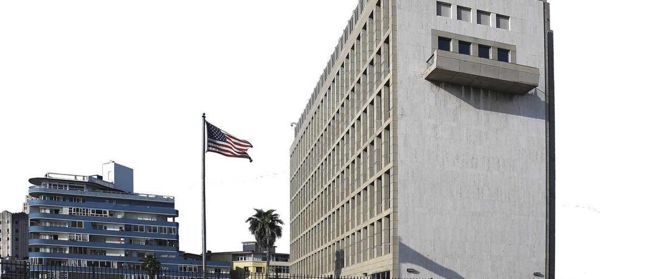 Imagen del edificio de la Embajada de Estados Unidos en La Habana (Cuba).