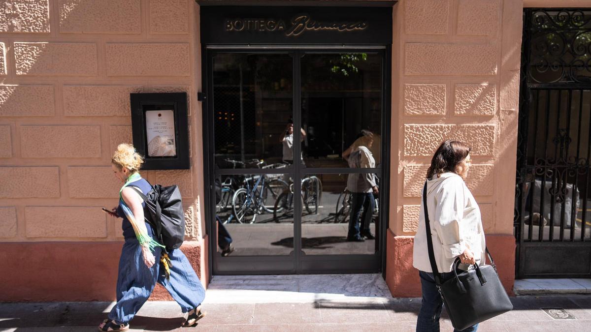 La entrada de la Bottega Bernacca.