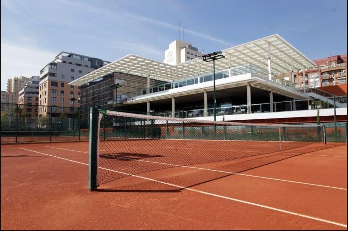 Instalaciones del Sporting Club de Tenis donde se ha entrenado Alcaraz