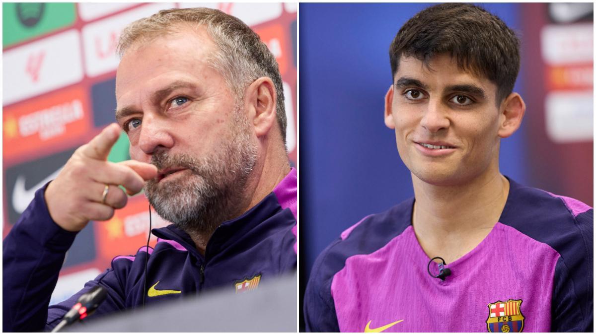 Hansi Flick y Gerard Martín, protagonistas de la previa del FC Barcelona   Eintracht Frankfurt