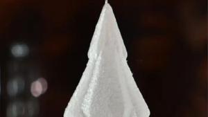 Árbol de Navidad de hielo impreso en 3D: el experimento científico que sorprende al mundo en estas fiestas.