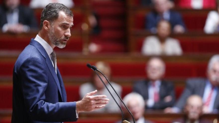 Francia distingue a Felipe VI al darle la palabra en la Asamblea Nacional